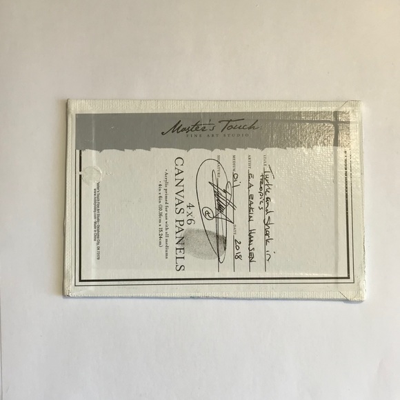 ⭕️ SOLD Original painting shark turtle seascape - Picture 7 of 8